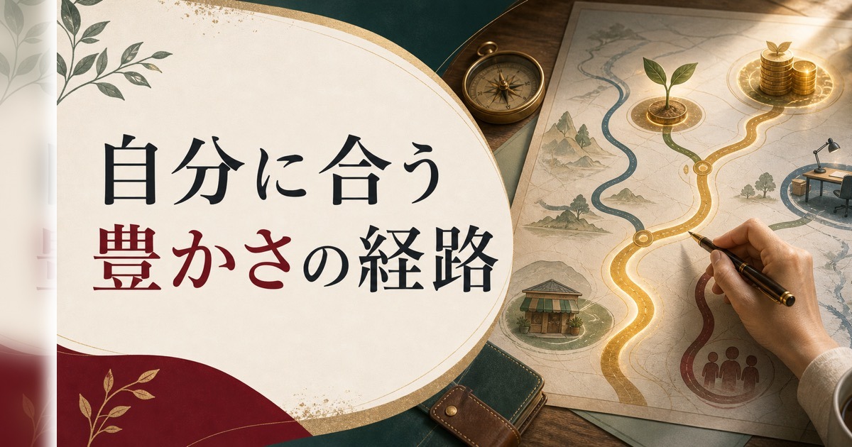 お金の稼ぎ方にも「向き・不向き」がある|自分に合った豊かさの作り方 のアイキャッチ画像