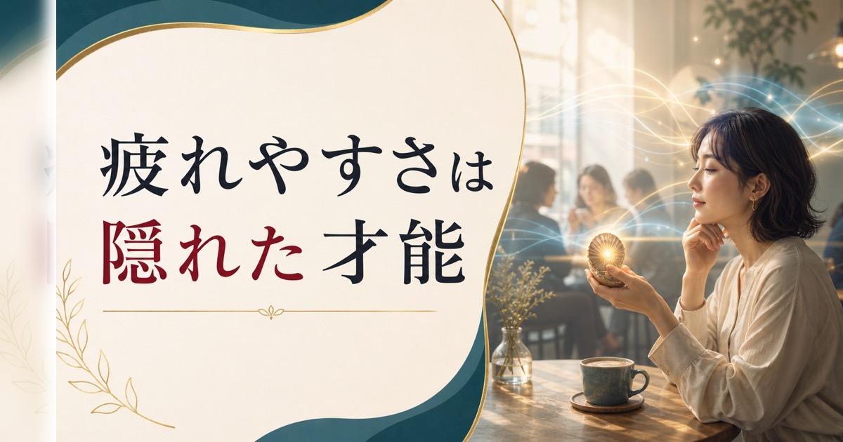 人間関係で疲れやすい人が持っている「隠れた才能」とは【原因と才能の見つけ方】 のアイキャッチ画像