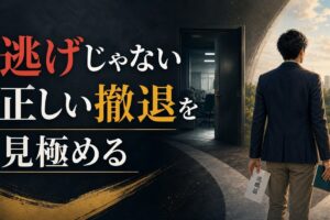 36歳、仕事を辞めたい｜「逃げ」と「正しい撤退」の見分け方 のアイキャッチ画像