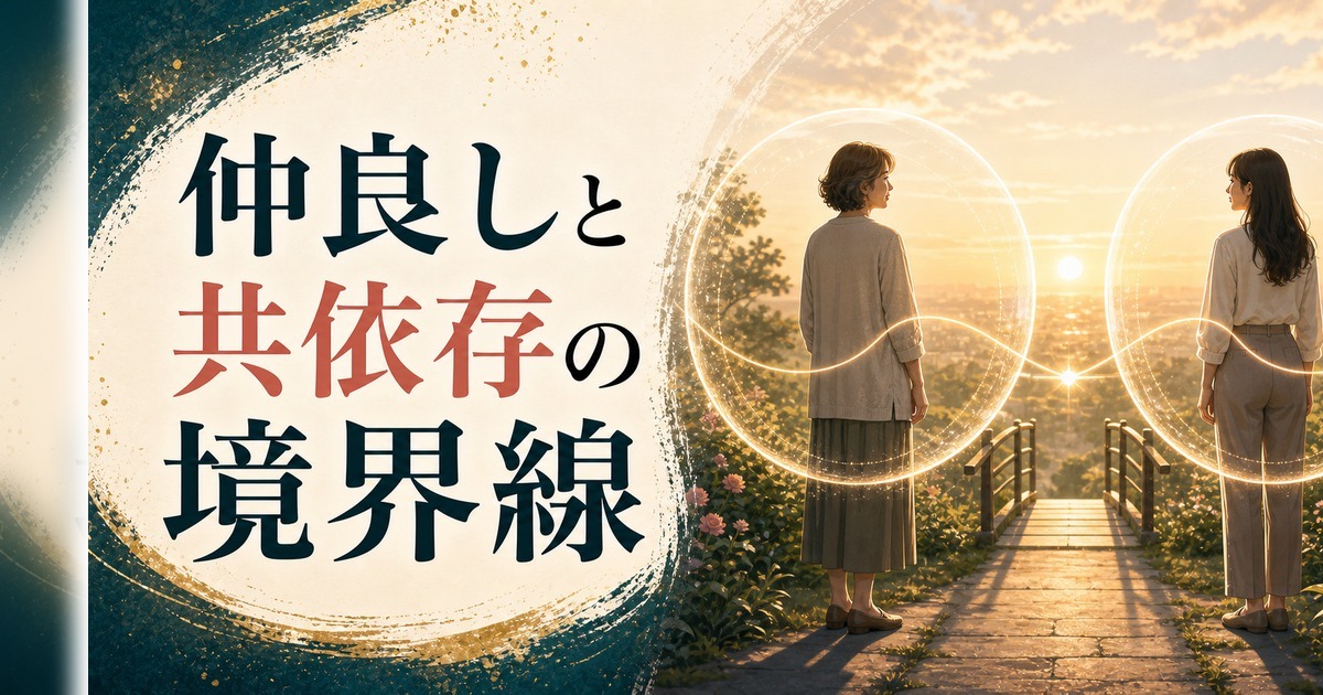 母娘の仲が良すぎる？共依存との見分け方【心理占星術で読み解く】 のアイキャッチ画像