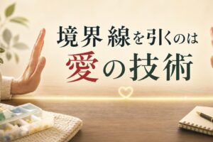 介護うつになりかけたとき「境界線を引く」ことは愛の技術である のアイキャッチ画像