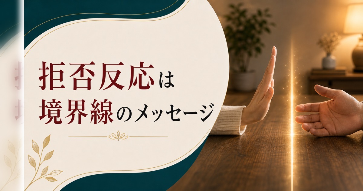 「夫に触れられたくない」と思う妻の心理｜拒否反応は境界線のメッセージ のアイキャッチ画像