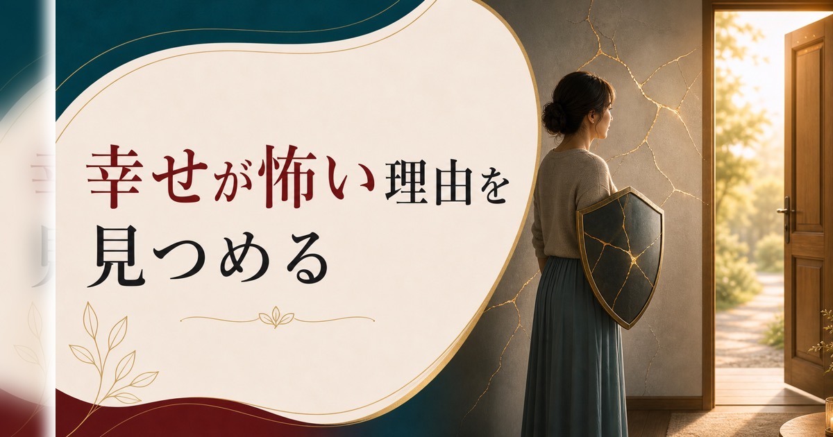 自分から関係を壊してしまうパターン｜「幸せになるのが怖い」の正体 のアイキャッチ画像