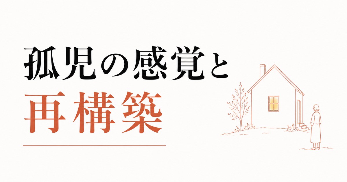 親を亡くした後の喪失感｜「孤児」の感覚と再構築 のアイキャッチ画像