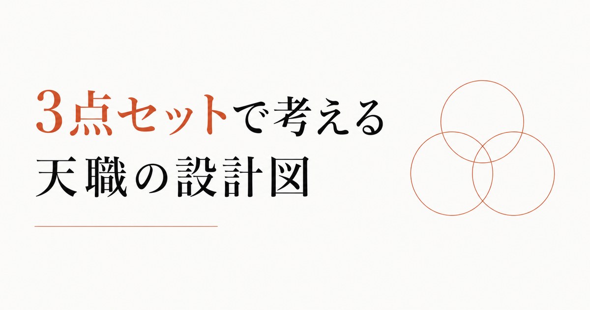 「好きなこと」でお金を稼ぐのは難しいのか？3点セットで考える天職の設計図 のアイキャッチ画像